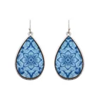 White Earring Earrings For Women Blue And White Porcelain Effect Nice Looking Jewelry Earring For Women