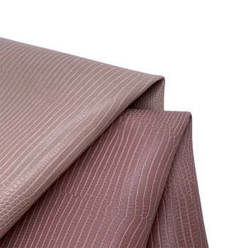 imitation lizard skin embossed faux leather fabric for handbags designer inspired faux leather