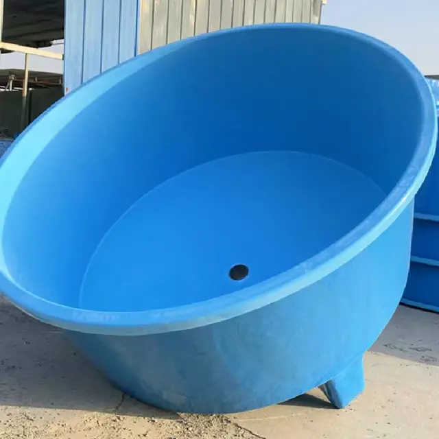 Hot sale hatchery aquaculture breeding outdoor round rectangular farming frp fiberglass fish tank