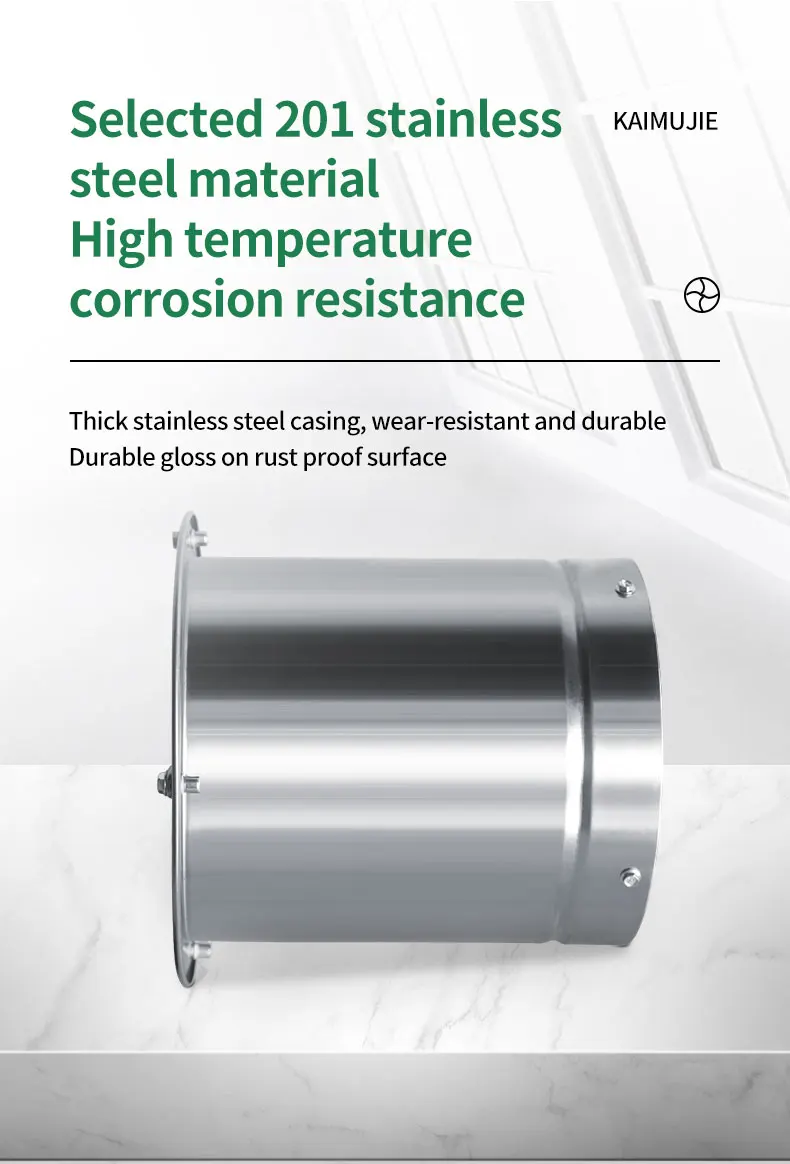 Wall-mounted High-speed Exhaust Fan, 130W, 220V, Stainless - detail 12