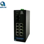 2 Din 2 Port Network Switch Layer 2 Industrial Grade Gigabit Ethernet Network Switch 8 Port Din Rail Mounted