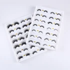 Brown Lashes 3d Mink Eyelashes Box Wholesale Brown Full Strip Mink Lashes