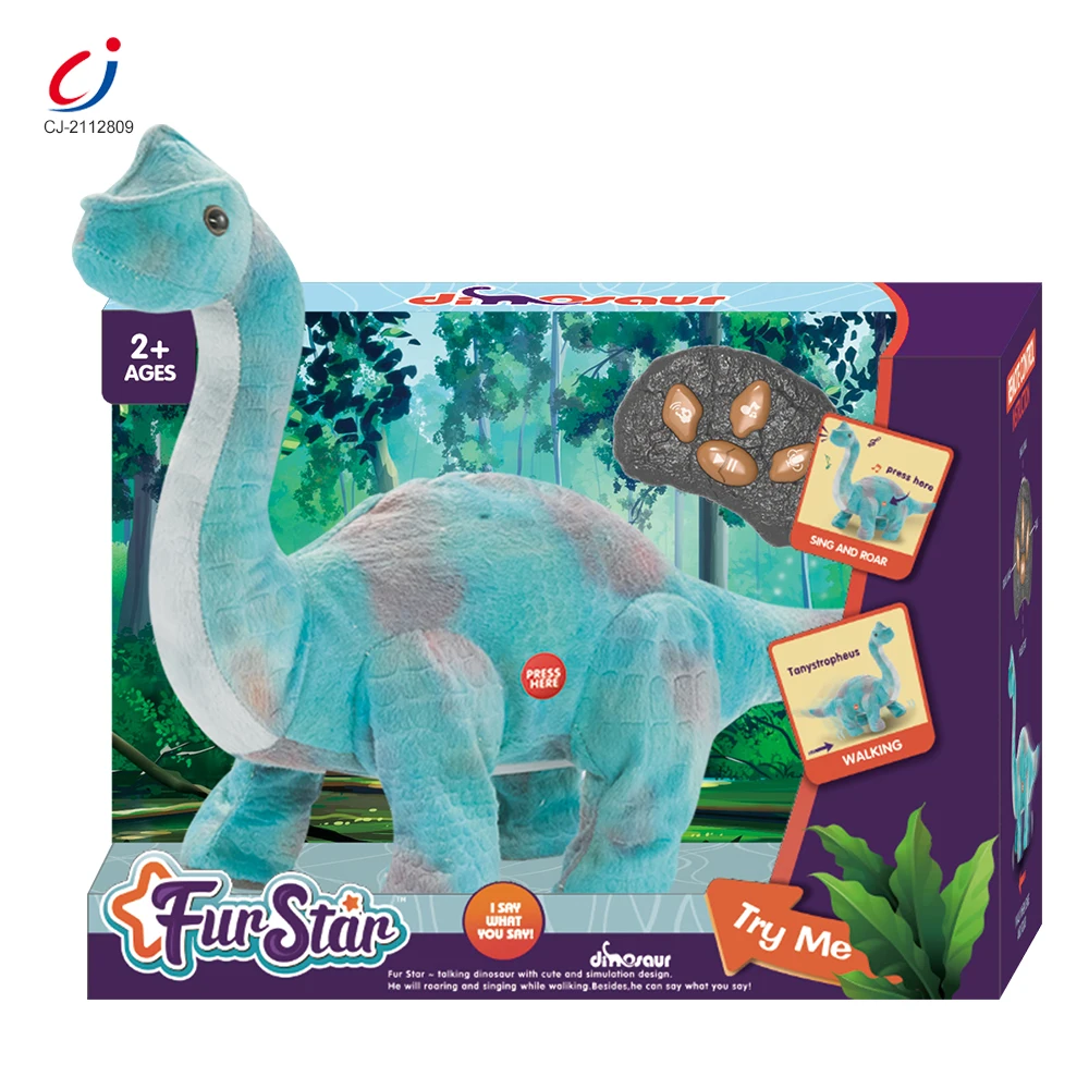 New Style RC Remote Control Custom Stuffed Long Necked Dinosaur Plush Toys , Walking Dinosaur Toys Remote Control