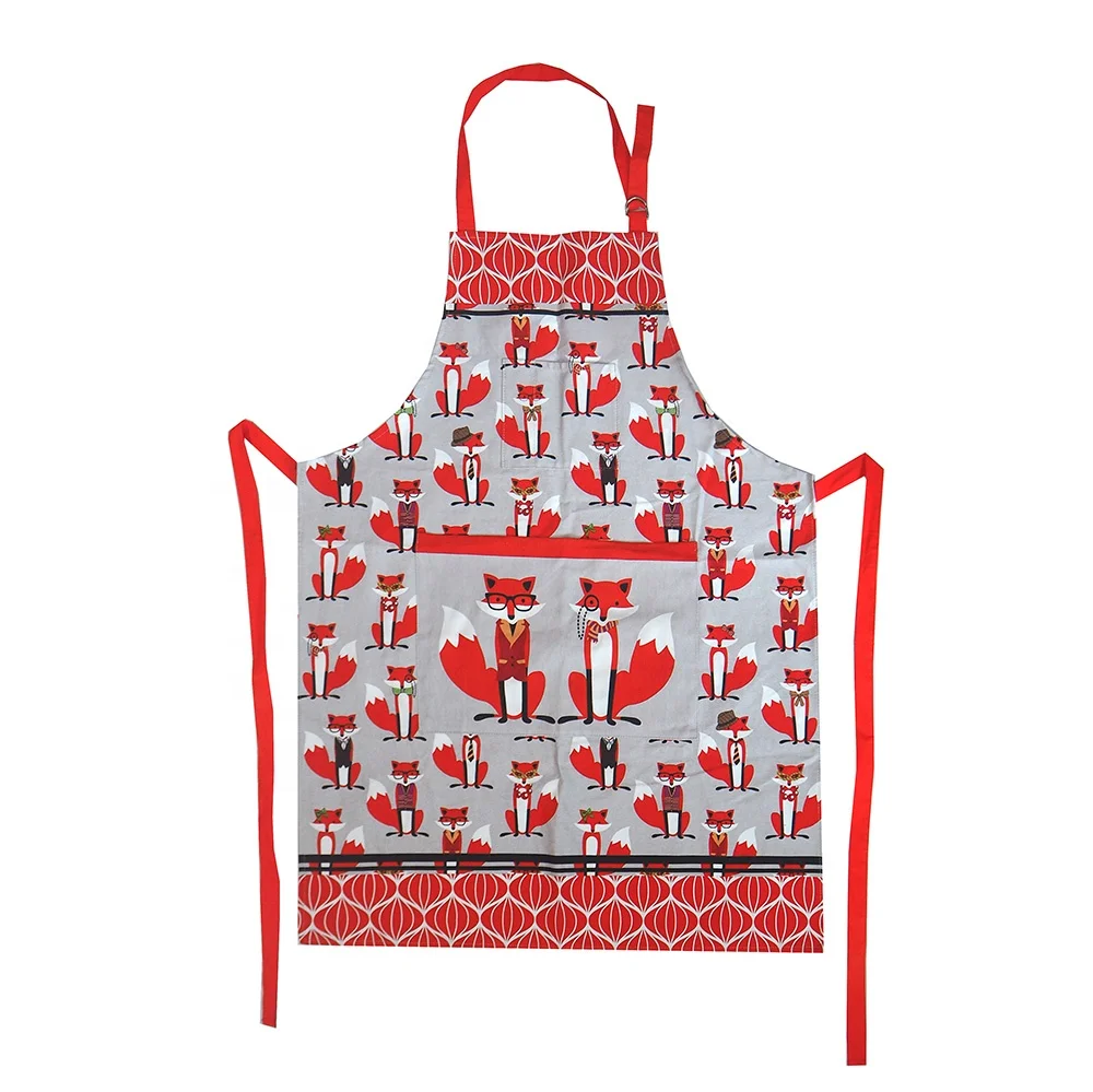 Custom Print Kitchen Apron With Logo Gift Cooking Cleaning Cotton Chef Oven Mitt Pot Holder Apron Set