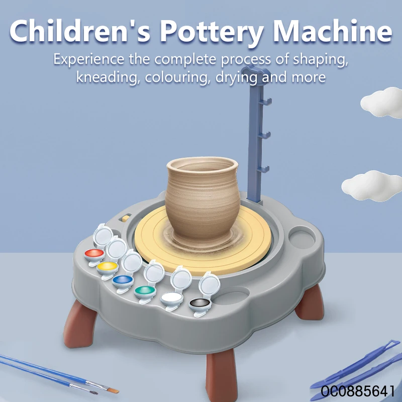 Kids toys 2023 new arrivals diy pottery making machine plastic toys making machine
