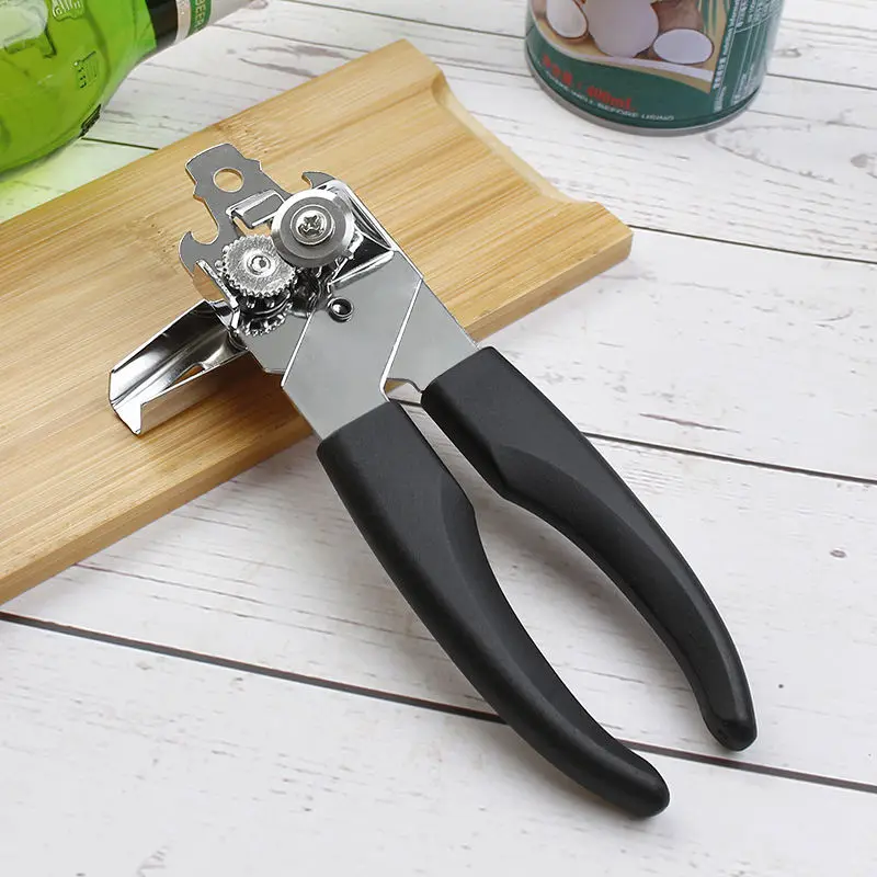 Manual Can Tin Opener With Smooth Edge Stainless Steel Can Opener Custom Kitchen Accessories Organizer Bottle Opener