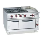 Range Multifunctional Gas Range With Griddle And Oven Commercial Gas Cooker 4 Burner