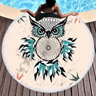 Beach Hot Sell Promotion Large Custom Round Beach Towel Fashion Prin For Summer