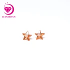 Stone Loose CZ Stone Five-Pointed Star Cut Champagne Color Cubic Zirconia Price For Sale