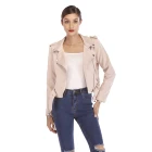 Fashion Leather Jacket Women Latest Design New Fashion Style Leather Jacket Women Leather Faux Fur Coat
