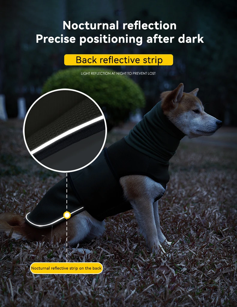 New Multi-functional Pet Emotional comfort Clothing to Prevent Dog Anxiety Thermal Jacket Back Reflective Strip to Prevent Stray supplier