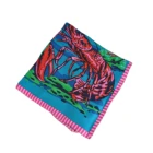 Green Scarf Hot Selling High Quality Cheap Custom Luxury Green Silk Shawl Scarf For Women