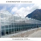 Commercial Agricultural Glass Greenhouses Glasshouse For Vegetable Hot Sale