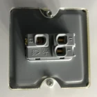Switch Wall Switch CTORCH 86*86Mm Luxury Brass 1 Gang 2 Way Home Electrical Wall Switch