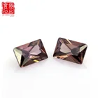 Color Wuzhou Octagon Coffee Color OCT Loose Synthetic Gems