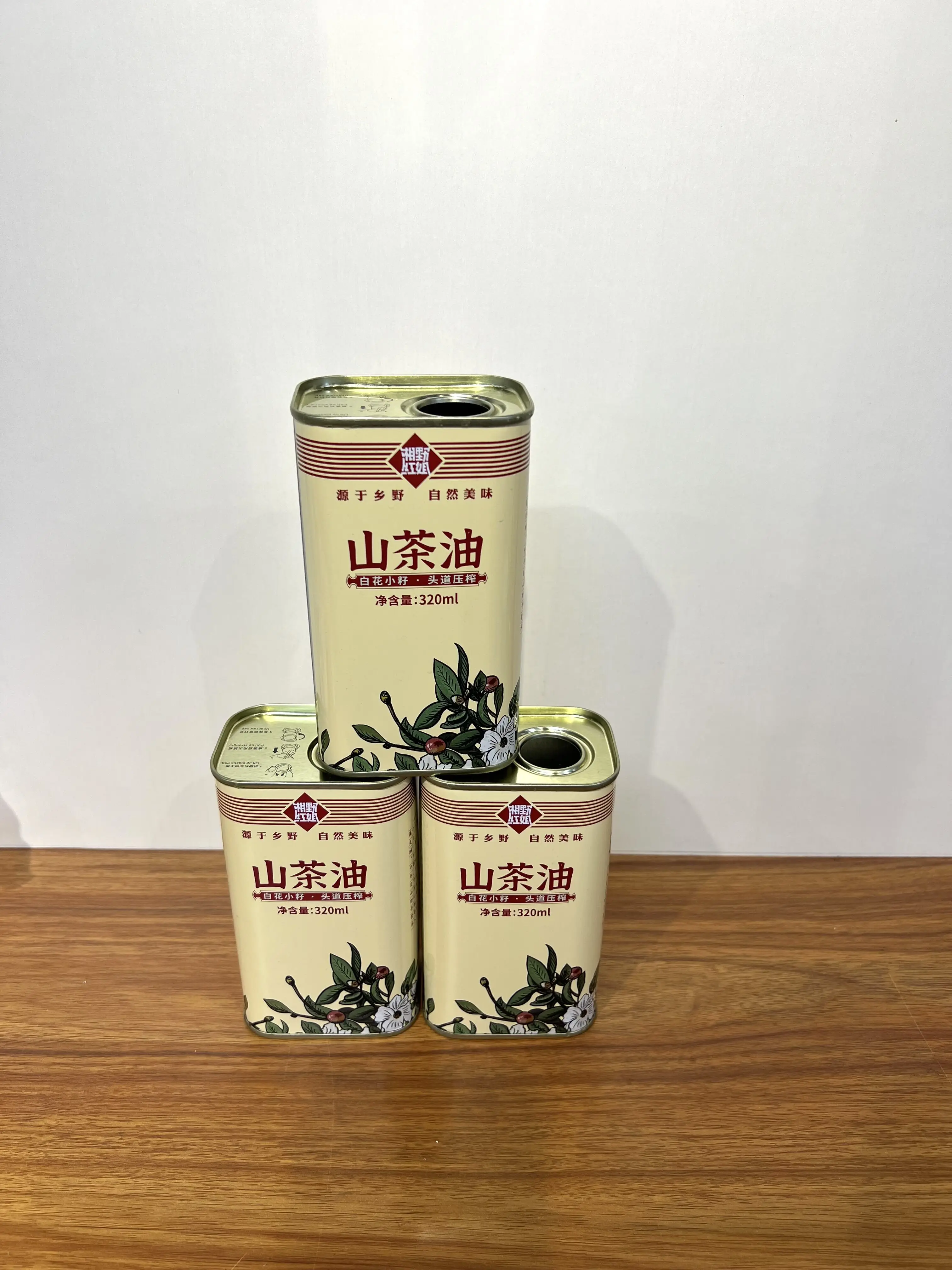 1L Capacity Empty Metal Oil Container with 0.23mm Thickness and 25-30 Days Delivery