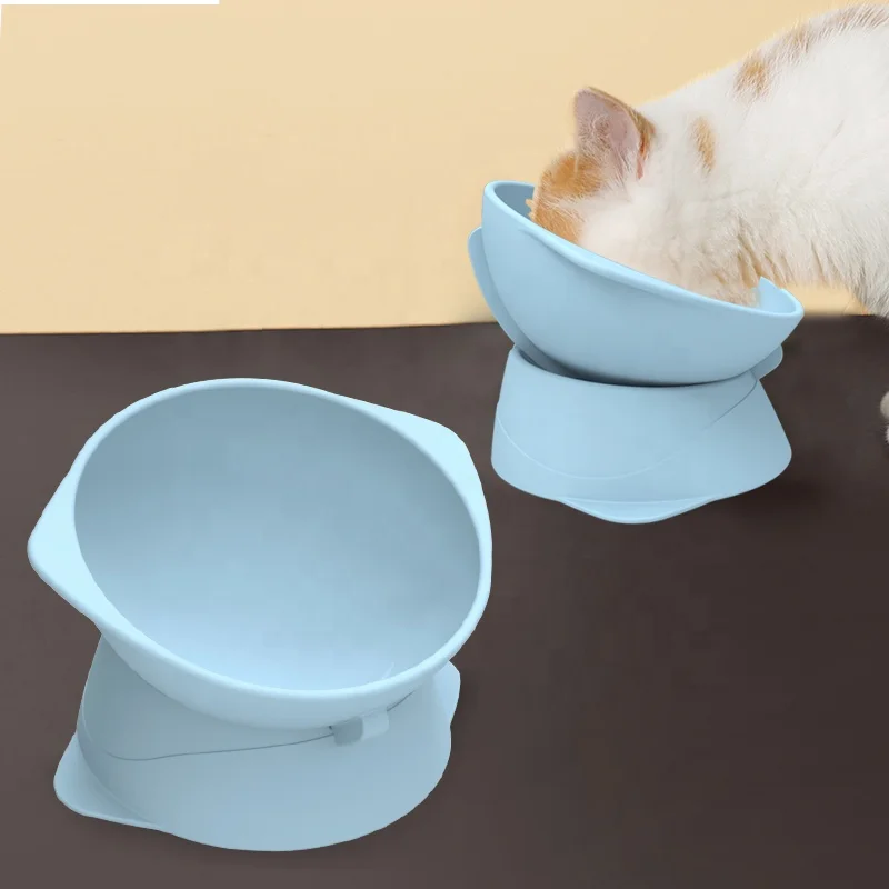 Raised Cat Dog Bowls hundenapf  dog water bottle Backflow Prevention  Stress Free Silicone Pet Feeder Bowl