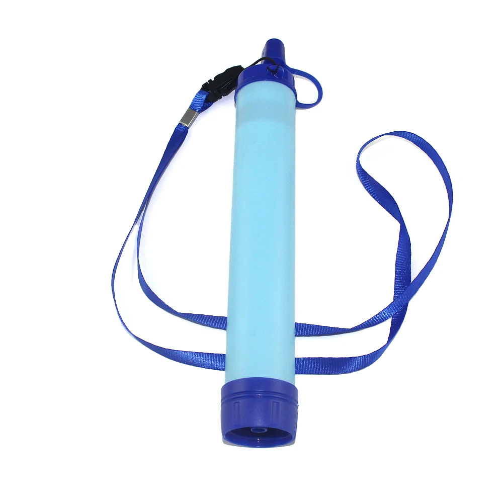 Personal Survival Water Filter Straw Purifier Outdoor Camping Hiking Travel Gear