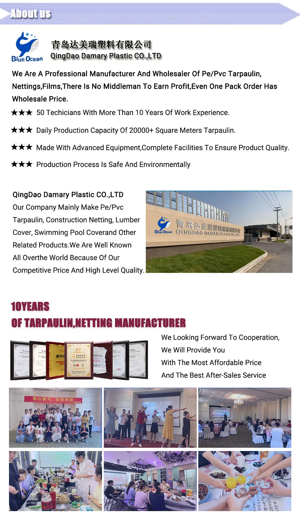 Eco-Friendly Single Layer Agricultural Plastic Film Greenhouse for Vegetable Tunnel China Product factory