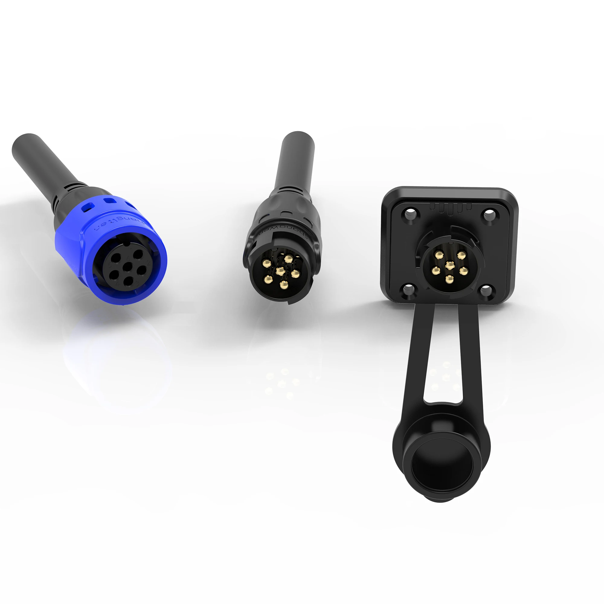 M19 Series Industrial Outdoor 3+9pin 2pin 3pin 4 Pin 5 Pin 6pin 9pin Male Connector