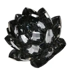 Crystal 2020 New Black Crystal Lotus Shaped Candlestick Is Suitable For Decorating Ornaments At Home