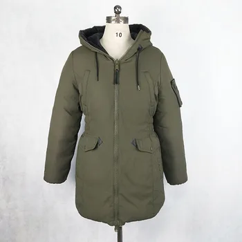 Women's High Quality Down Parka 80% Down/ 20% Feather Long Down Coats Hooded Thick Pockets GREY DUCK Down Waterproof Formal Full