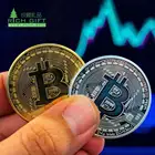 Collection Gift Souvenir Coin Custom Souvenir Gold Plated Bitcoin Art Collection Souvenir Gift Bitcoin Coin