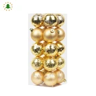 Christmas Wholesale Price Home Gold Hanging Christmas Tree Balls Set With Logo