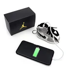 OEM Customized LOGO High Capacity Portable Bag Pendant 8000mah Luxury Mini Shoes Shape Power Bank Charger With Holder