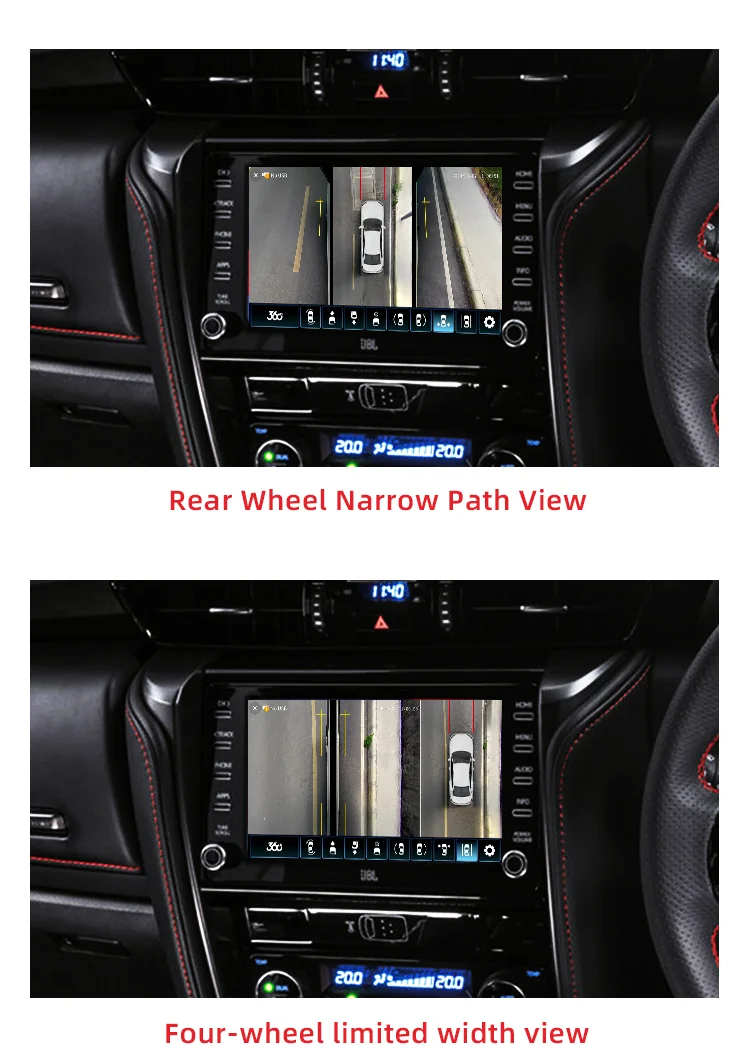 Wemaer 3D 360 Panoramic Car Camera 3D Bird's-eye AHD Car Camera 1080P Surrounding View 360 Degree Car Camera for Toyota Fortuner manufacture