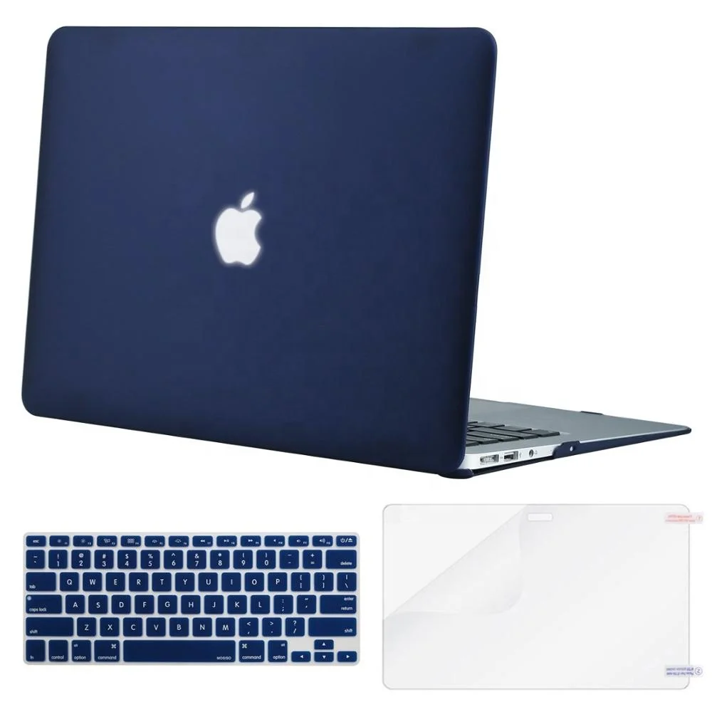 Glossy Clear Hard Shell Case+Keyboard Cover For MacBook Air 11 Pro 13/15" Retina 