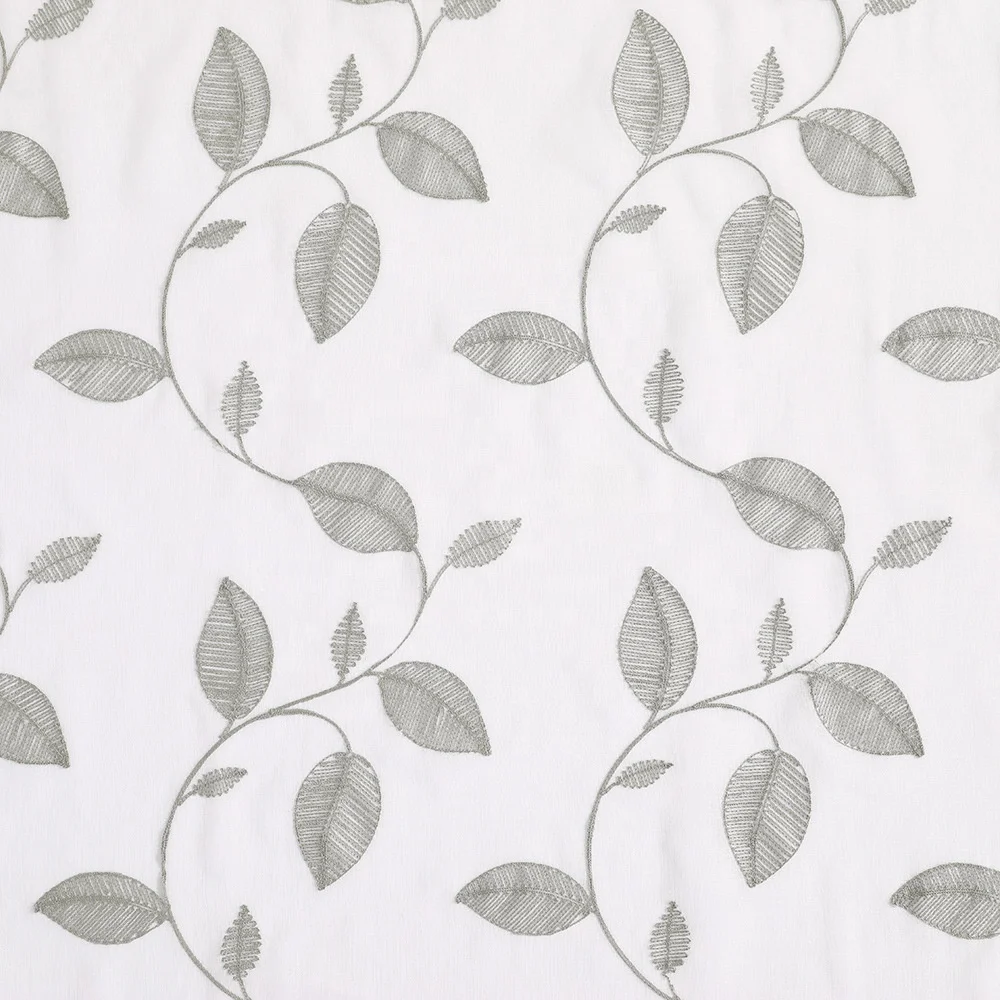 Wholesale embroidered  window sheer curtains Amazon hot pastoral style for living room