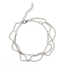 Silver Jewelry Silver Mesh Tassel Simple Fashion Jewelry Leg Chain Women Anklet