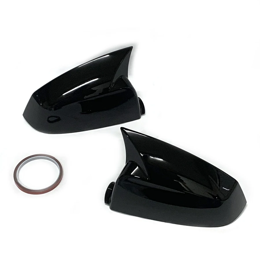 product tiypeor ox horn look rear view side door wing mirror covers for bmw 5 series e60 2007 2010 2008 2009 exterior body kits-5