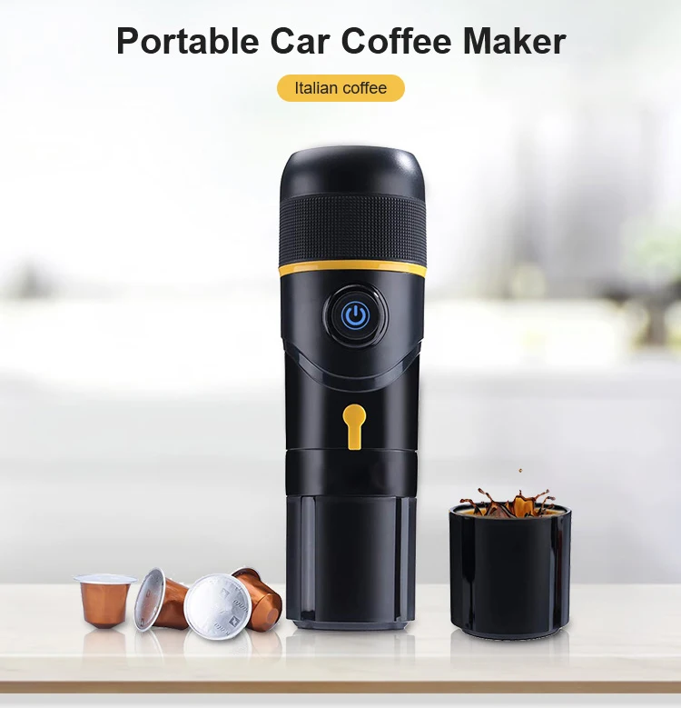 Mini Espresso Coffee Machine Portable Car Coffee Maker Machine Espresso Coffee Machine for Household Office Travel