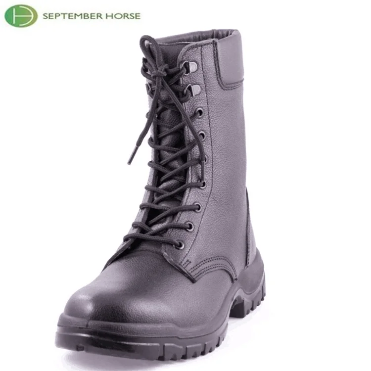 Injection Genuine Leather Black Combat 