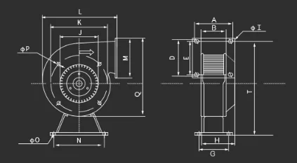 Centrifugal Fan, 150FLJ17/15, 240W, Copper - detail 16