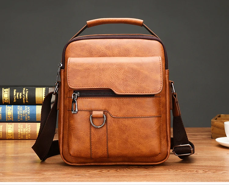 Luxury Brand Men Bag Men Vintage Shoulder Bag For Man Leather Messenger Casual Crossbody Bag