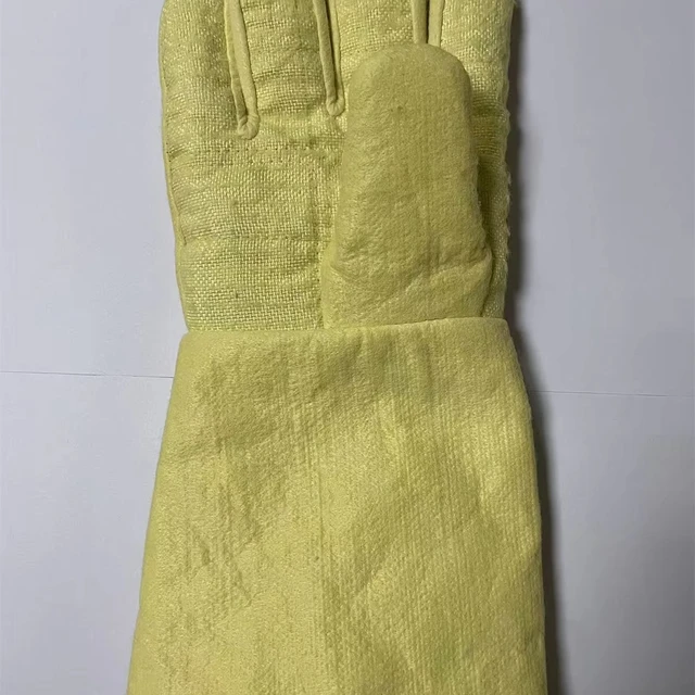 High Quality Five Finger High Temperature Glove Aluminium Exclusion Reasonable Price Factory Direct Sale Textiles Leather