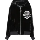 Black Jackets Black TCH Sell Well New Type Luxury Brand Letter Hot Drill Zipper Casual Sports Black Jackets