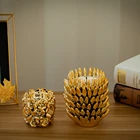 Burner Of Factory's Newest Golden Ceramic Burner Is In The Shape Of A Polymorphic Golden Lotus