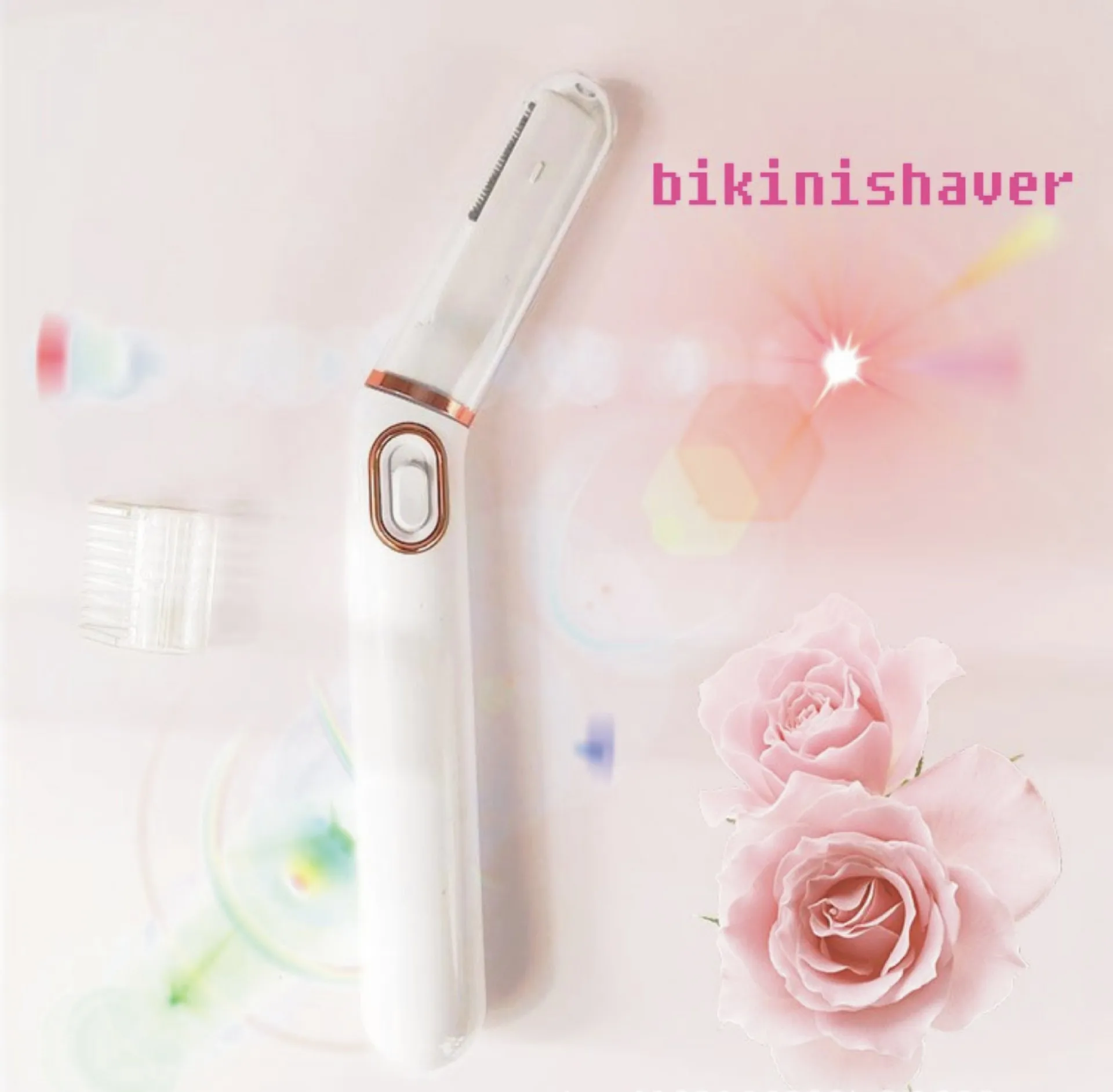 LED Light Women's Eyebrow Hair Removal Razor Waterproof Eplilator Bikini Shaver for Household Use
