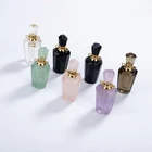 Jewelry Gemstone Bottle Pendant Natural Diffuser Jewelry Crystal Healing Gemstones Perfume Bottle Charm Pendant