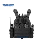 Vest Military Vest Military Durable Plate Carrier Multi- Color Combat Tactical Vest Body Armor Plate Carrier