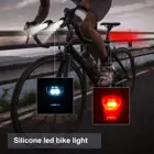 Orlite Silicon LED Road Mountain Bike Light Set 3 Working Modes Waterproof Front And Rear Bicycle Light