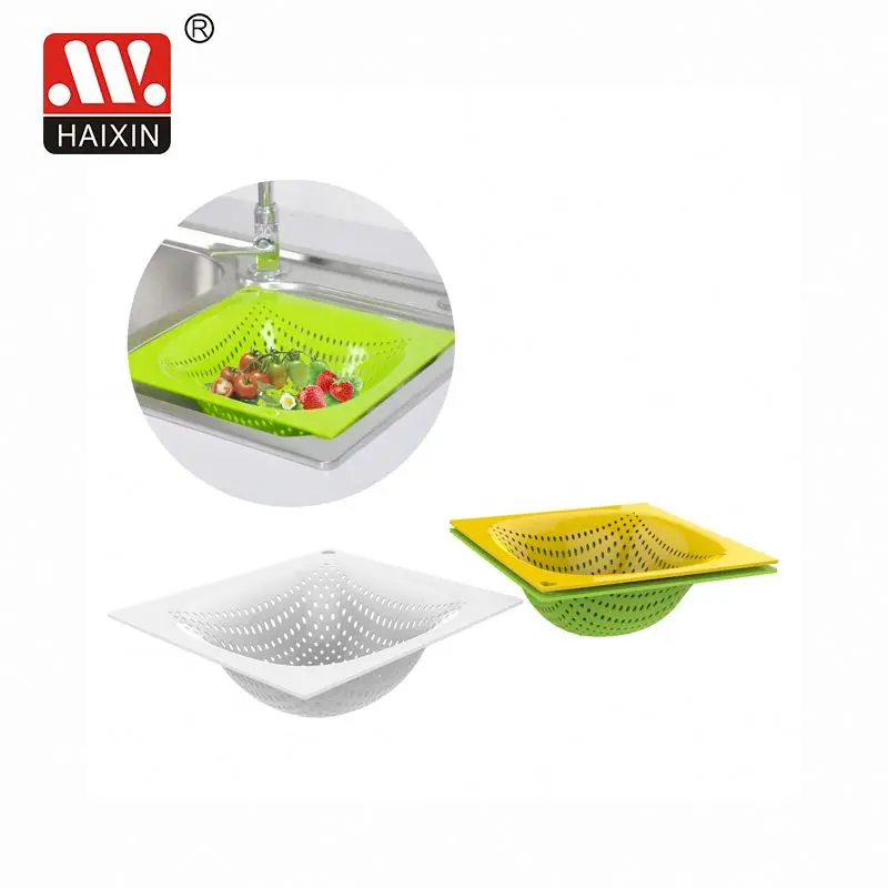 Square Plastic Sieve Colander Cheap Price Save Space Plastic Sieve Basket Fruit Tray