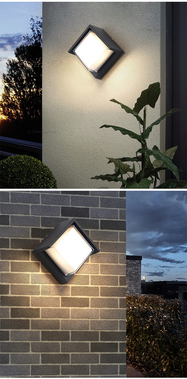 bd11 modern wall mounted lamp outdoor corner ip65 waterproof wall light garden house courtyard lighting -5