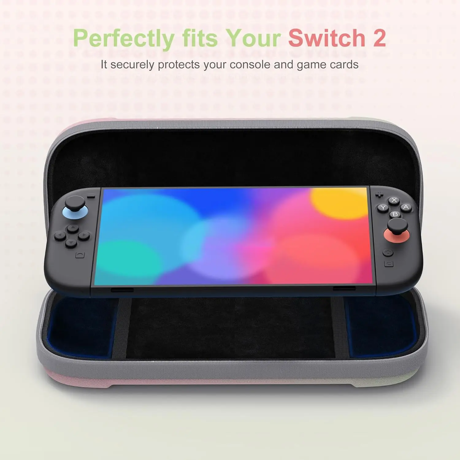 product slim carrying case for nintendo switch 2 2025 travel hard shell case with 12 game card slots protective bag games accessories-7