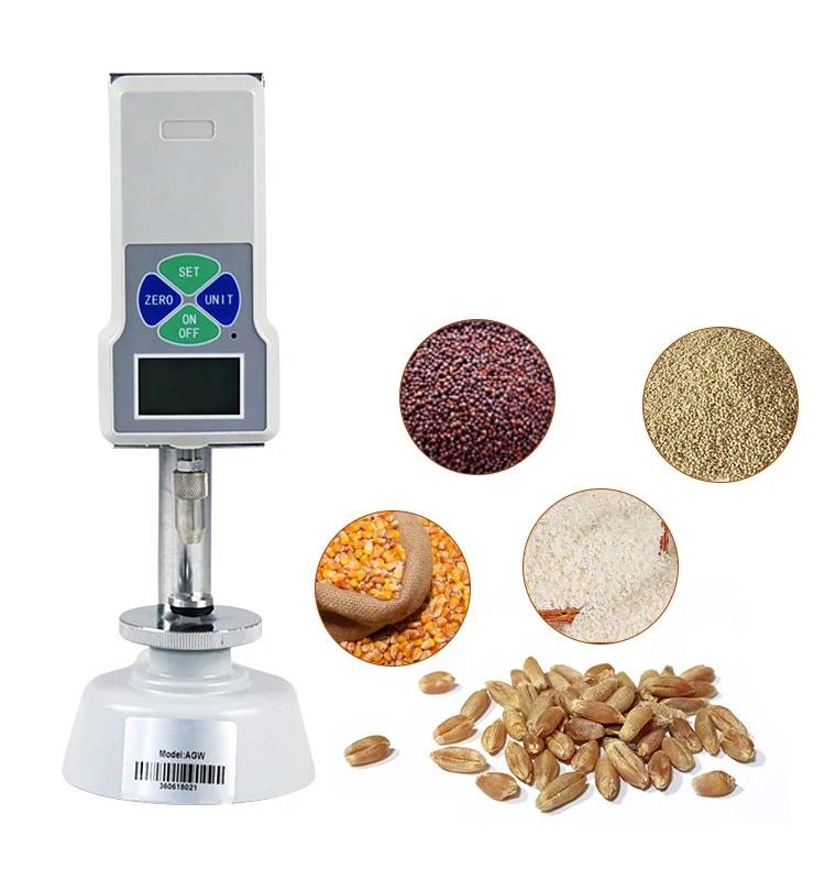 NEWTRY Digital Grain Hardness Tester Wheat Rice Digital Grain Hardness Tester for Rice and Animal Feed Pellets 