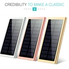 Mobile Phone Portable 20000mAh Mobile Cell Phone Ultra Slim Power Bank Solar Charger With Dual USB